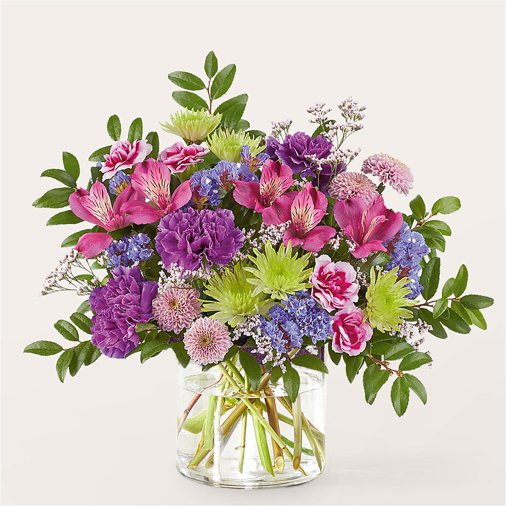 Glass Half Full Bouquet –  Flowers Forever, Carlsbad CA