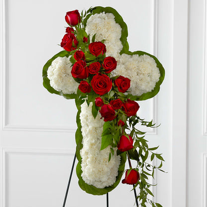 Floral Cross Easel –  Flowers Forever, Carlsbad CA