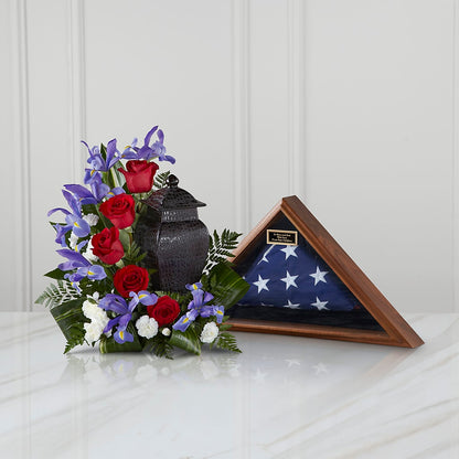 Patriotic Tribute Arrangement –  Flowers Forever, Carlsbad CA