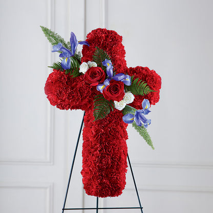 Faithful Hero Floral Cross –  Flowers Forever, Carlsbad CA
