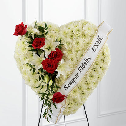 Heartfelt Hero Standing Heart –  Flowers Forever, Carlsbad CA