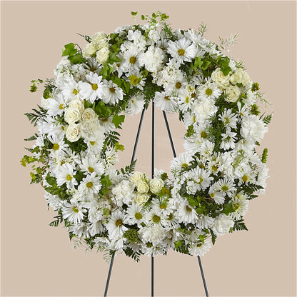 Faithful Wishes Wreath –  Flowers Forever, Carlsbad CA