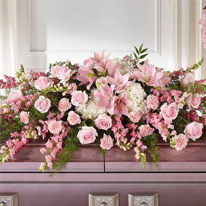 Life & Remembrance Casket Spray –  Flowers Forever, Carlsbad CA