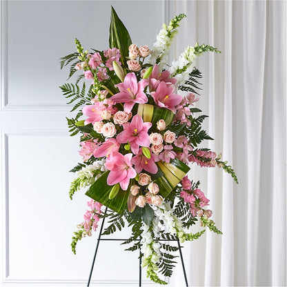 Elegant Embrace Standing Spray –  Flowers Forever, Carlsbad CA