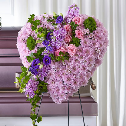 Treasured Love Standing Heart –  Flowers Forever, Carlsbad CA