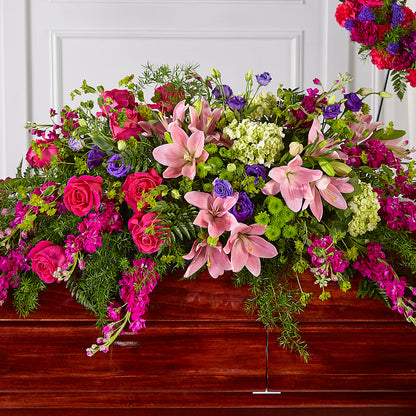 Radiant Tribute Casket Spray –  Flowers Forever, Carlsbad CA