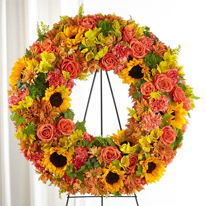 Autumnal Memories Wreath (Standard) –  Flowers Forever, Carlsbad CA