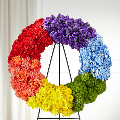 Circle of Love Wreath –  Flowers Forever, Carlsbad CA