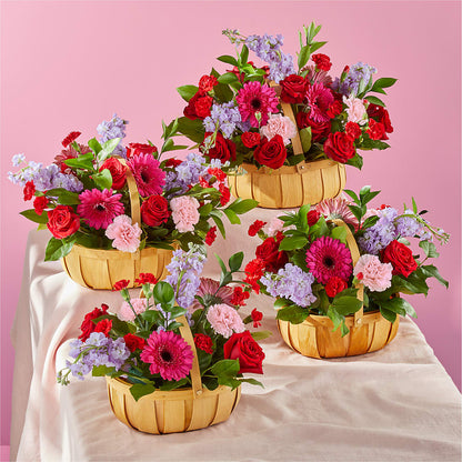 Pink Picnic Basket –  Flowers Forever, Carlsbad CA