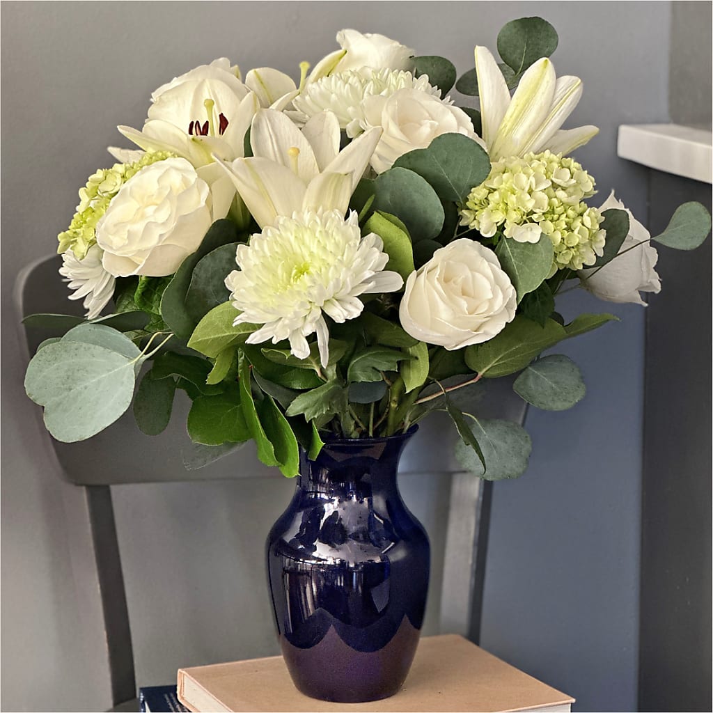 Snowy Dreams Bouquet –  Flowers Forever, Carlsbad CA