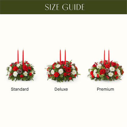 Holiday Soiree Centerpiece –  Flowers Forever, Carlsbad CA