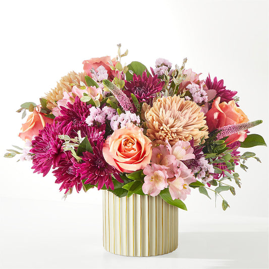 Berry Cobbler Bouquet with Ivory Vase –  Flowers Forever, Carlsbad CA