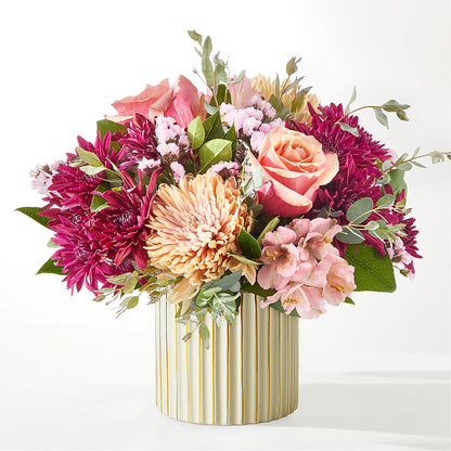 Berry Cobbler Bouquet with Ivory Vase –  Flowers Forever, Carlsbad CA