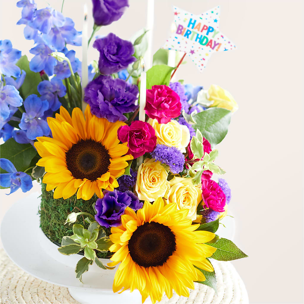 Star of the Day Floral Cake –  Flowers Forever, Carlsbad CA