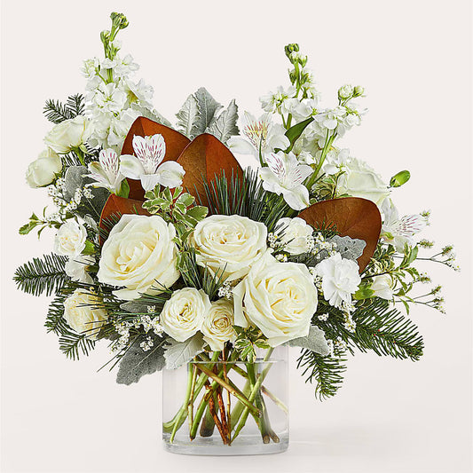 Fresh Snowfall Bouquet –  Flowers Forever, Carlsbad CA