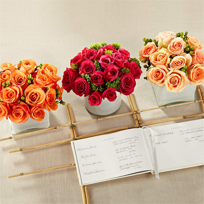 Dawn Rose Centerpiece –  Flowers Forever, Carlsbad CA